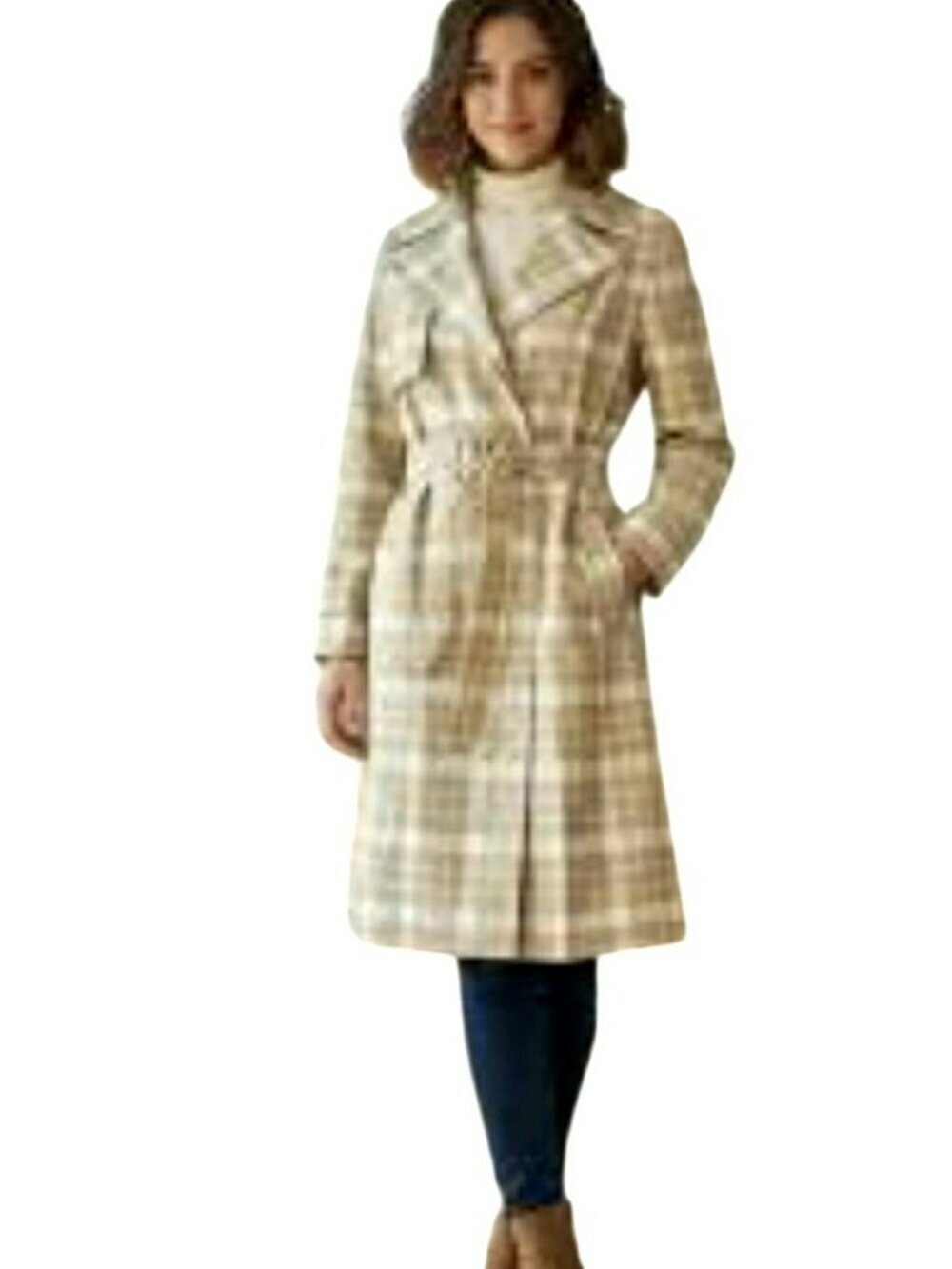 Maison Margiela $1162 OVERSIZED Checked Trench Coat New